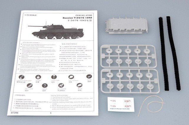 Trumpeter 07206 Russian T-34/76 1942 1/72 – Bild 2