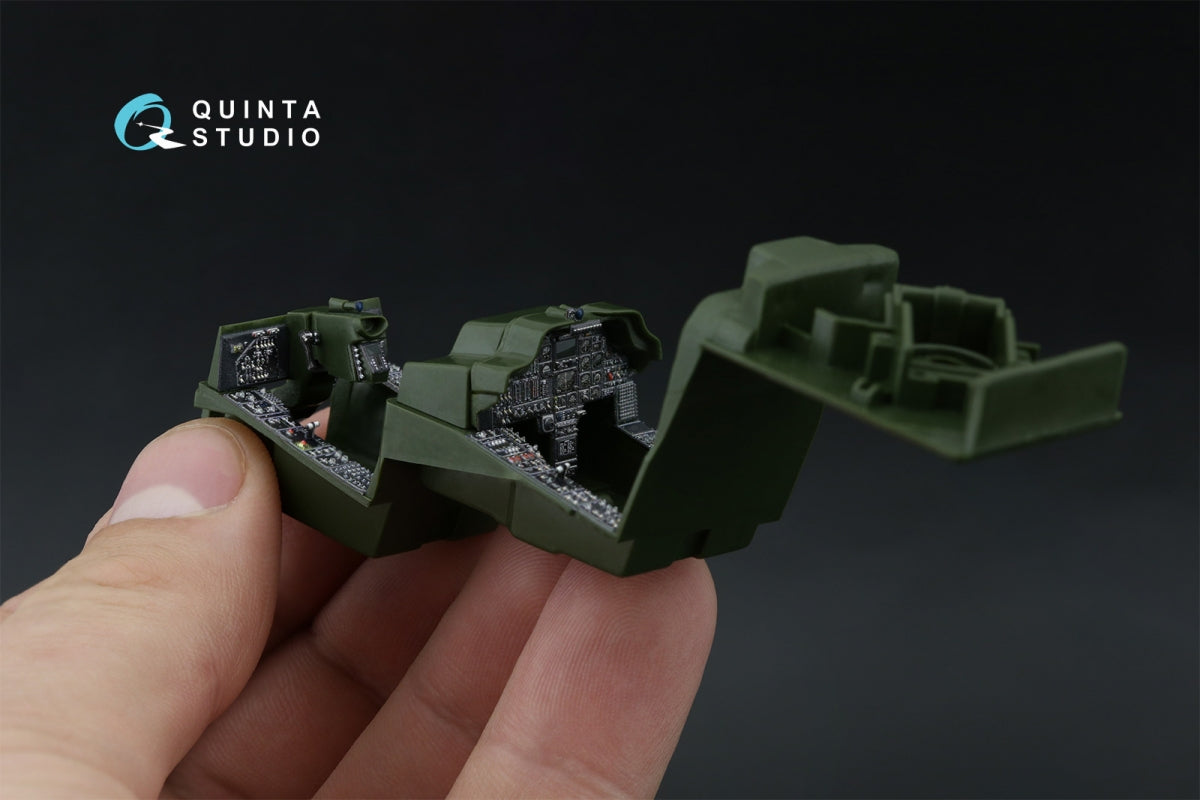 Quinta Studio QD48572 AH-64A 3D-Printed &amp;amp; coloured Interior on decal paper (Academy/Modelist) 1/48 – immagine 11