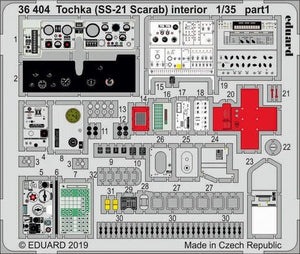 Intérieur du Tochka (SS-21 Scarab) Eduard 36404 au 1/35 HOBBY BOSS