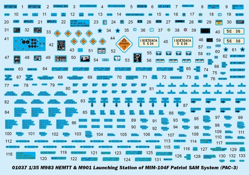 Trumpeter 01037 M983 HEMTT M901 Launching Station of MIM-104F0 Patriot SAM System PAC-3 1/35 – Bild 4