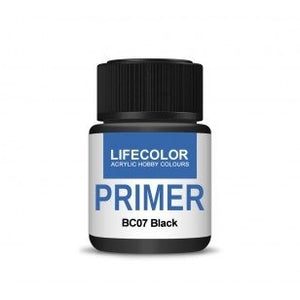 Lifecolor BC07 Acrylic Primer Black 22ml – imagen 2