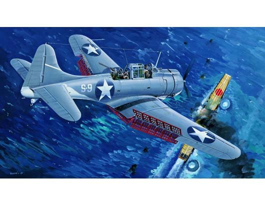 Trumpeter 02244 U.S.NAVY SBD-3 Dauntless MIDWAY 1/32