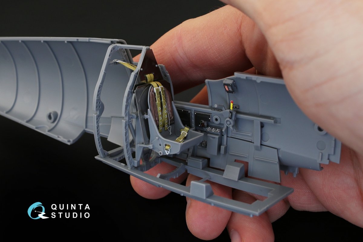 Quinta Studio QD32019 Spitfire Mk.VIII 3D-Printed &amp;amp; coloured Interior on decal paper (for Tamiya kit) 1/32 – zdjęcie 3