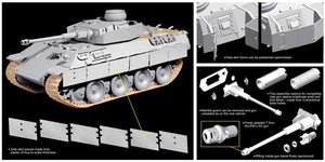 Dragon 6835 Bergepanther mit Aufgesetztem Pz.Kpfw.IV Turm Als Befeh 1/35 – zdjęcie 2