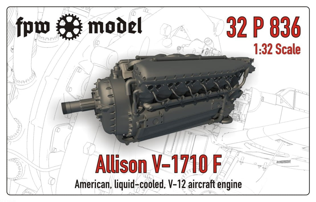 FPW Model 32P836 Allison V-1710 F 1/32