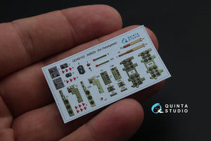 Quinta Studio QD48102 A6M2 3D-Printed &amp;amp; coloured Interior on decal paper (for Hasegawa kit) 1/48 – imagen 4