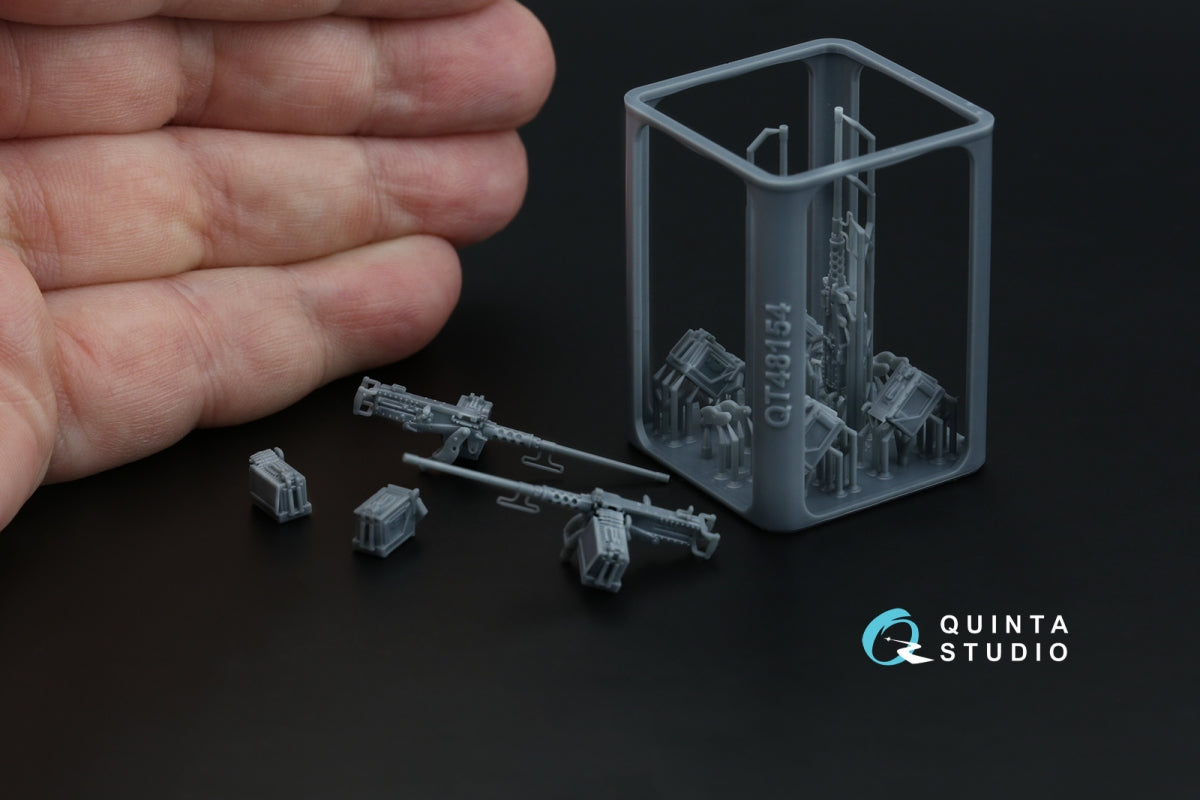 Quinta Studio QT48154 Browning .50 M2HB Machine Gun, 2 pcs (for all kits) 1/48