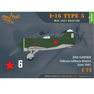 Clear Prop! CP72025 I-16 Type 5 (1938-1941) STARTER KIT 1/72 – Bild 4