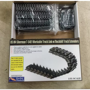 Gecko Models 35GM0094 US M4 Sherman T-54E1 Workable Track Link w/ Duckbill Track Extenders 1/35 – imagen 3