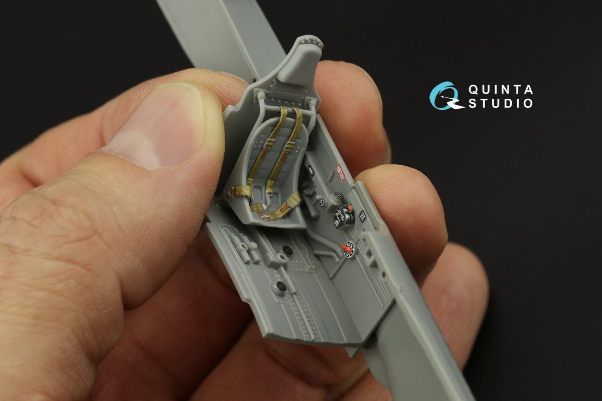 Quinta Studio QD48317 P-40E/K 3D-Printed &amp;amp; coloured Interior on decal paper (Hasegawa) 1/48 – imagen 8