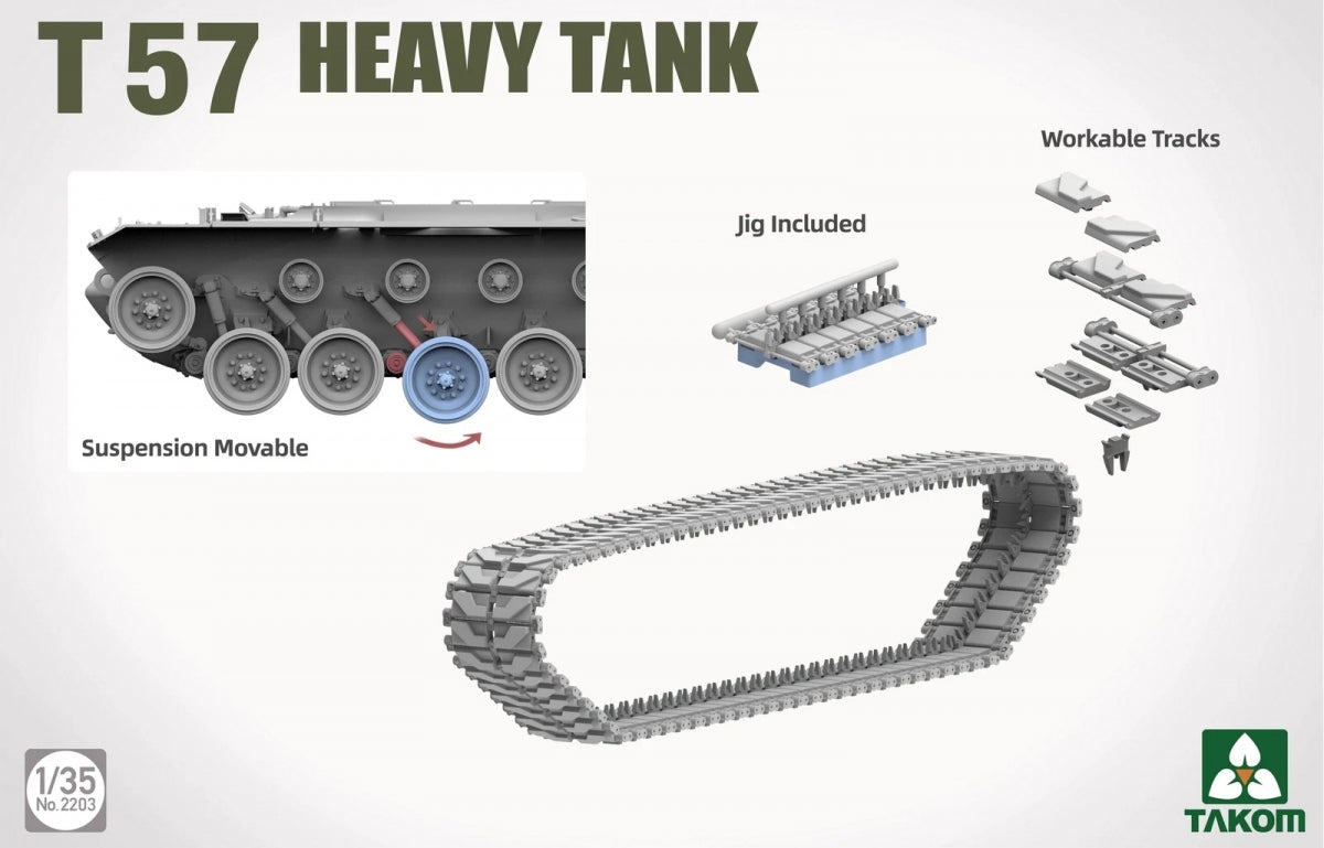 Takom 2203 T57 Heavy Tank 1/35 – Bild 5