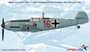 Wingsy Kits D5-07 German WWII Fighter MESSERSCHMITT Bf 109 E-1 1/48 – immagine 15