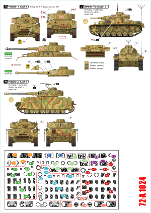 Star Decals 72-A1024 German tanks in Italy # 4. PzKpfw III and IV. 1/72 – Bild 2