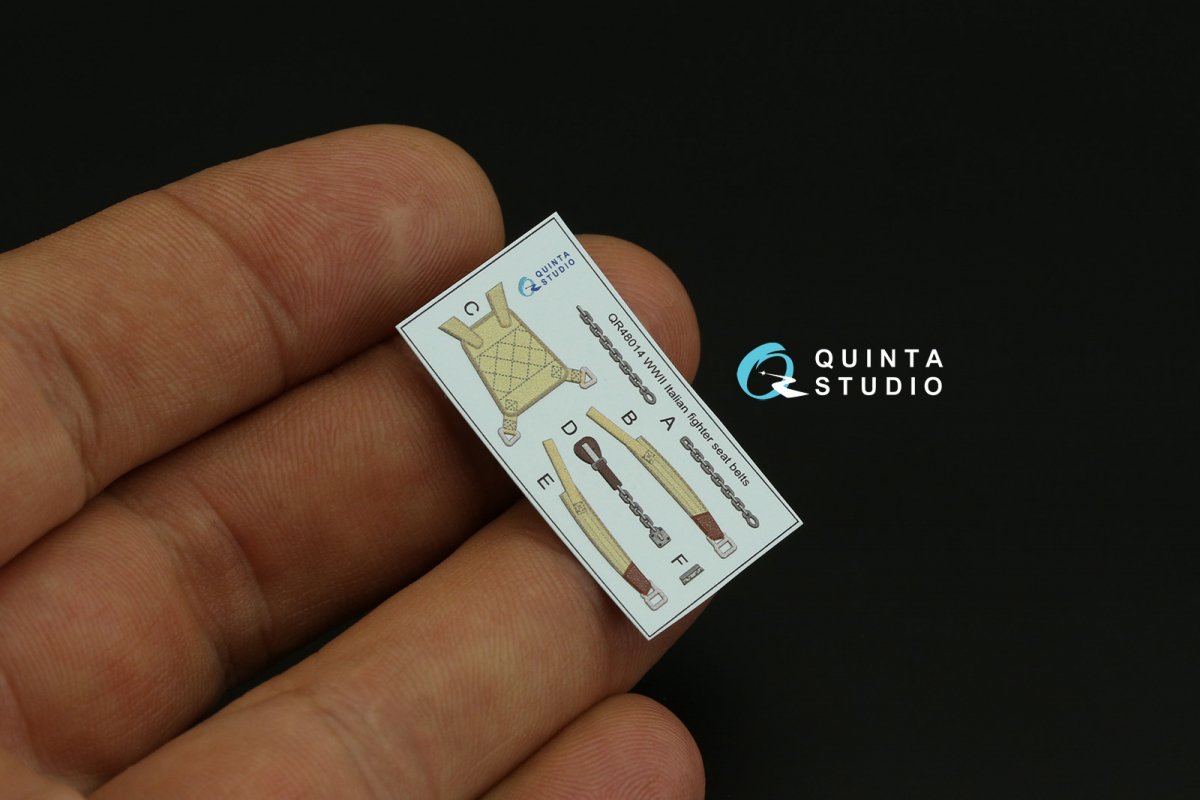 Quinta Studio QD48230 Fiat CR.42 3D-Printed &amp;amp; coloured Interior on decal paper (Italeri) 1/48 – immagine 4