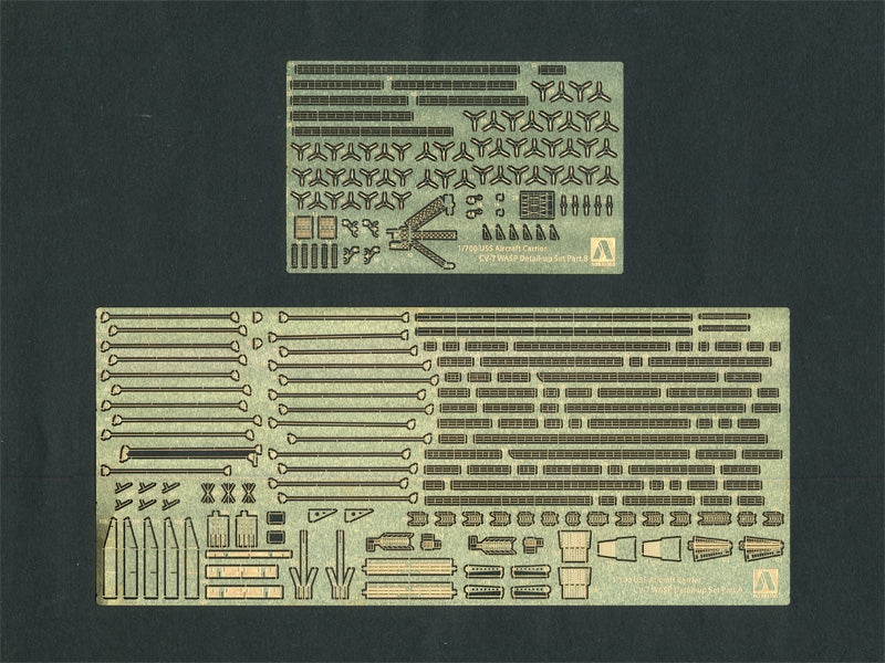 Aoshima 01031 U.S. Aircraft Carrier WASP Photo Etched Parts Set 1/700 – Bild 2