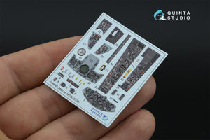 Intérieur imprimé en 3D et coloré sur papier décalcomanie Quinta Studio QD32247 F-104C (Italeri) 1/32 – image 6