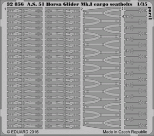 Eduard 32856 A. S. 51 Horsa Glider Mk. I cargo seatbelts 1/35 BRONCO