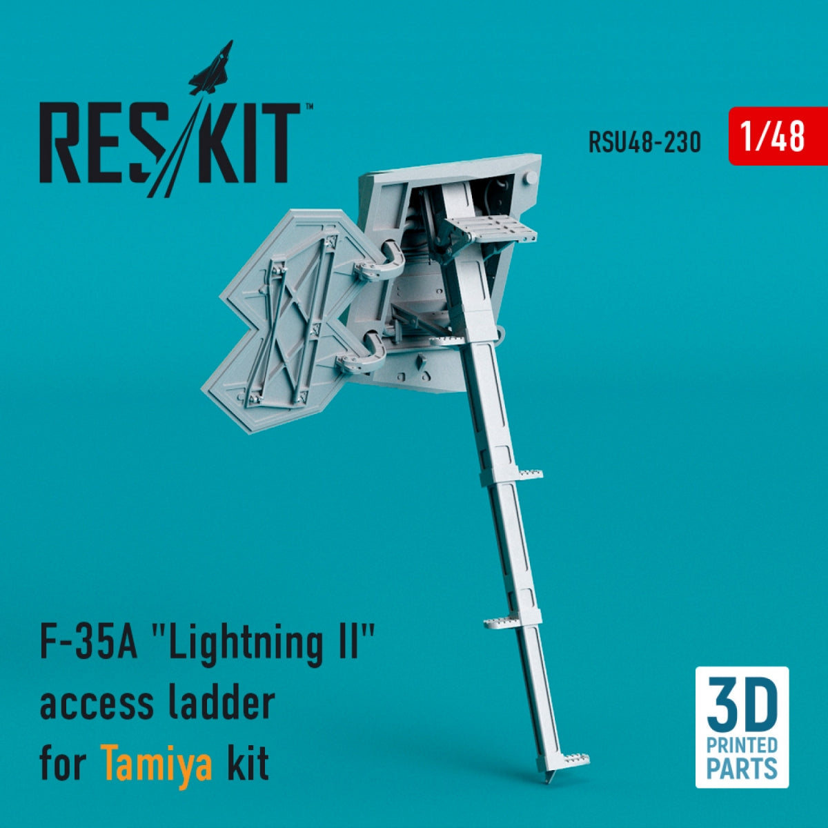 RESKIT RSU48-0230 F-35A "LIGHTNING II" ACCESS LADDER FOR TAMIYA KIT (3D PRINTED) 1/48