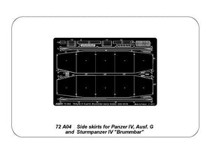 Aber 72A04 Osłony boczne do PzKpfw IV, Ausf.G ,wczesny Brummbar / Side skirts for PzKpfw IV, Ausf.G, early Brummbar 1/72 – zdjęcie 3