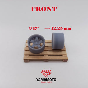 Yamamoto Model Parts YMPRIM5 Work Meister S1 2P 17&amp;quot; 4 Nuts 1/24 – Bild 2