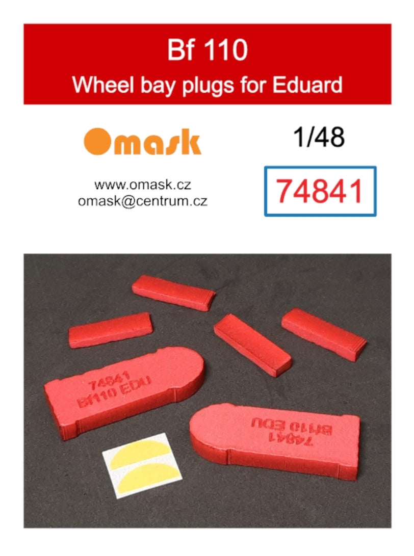 Omask 74841 Bouchons de puits de train d&amp;#39;atterrissage pour Bf 110 (pour Eduard) 1/48