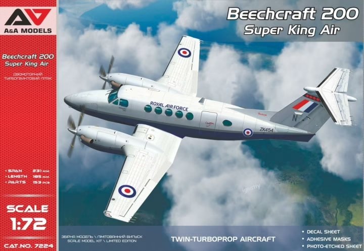 A&A Models 7224 Beechcraft 200 Super King Air 1/72