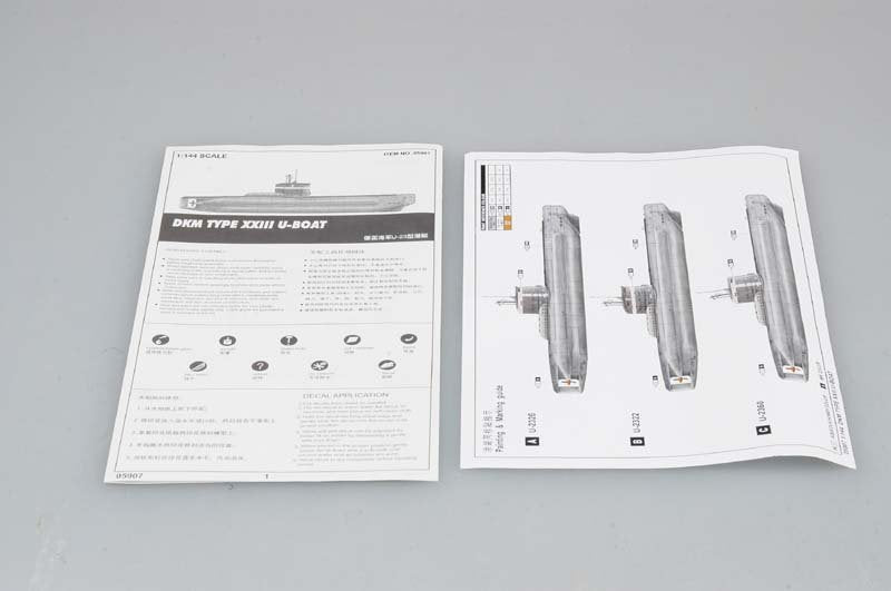 Trumpeter 05907 German Type XXIII U-Boat Project type 1/144 – image 4