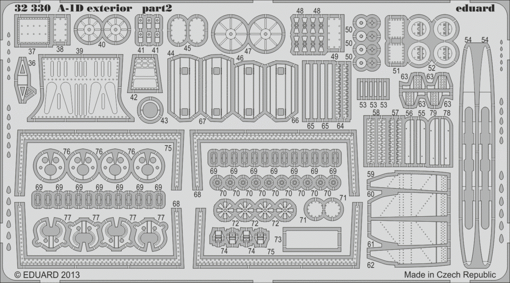 Eduard 32330 A-1D exterior 1/32 Trumpeter – immagine 2