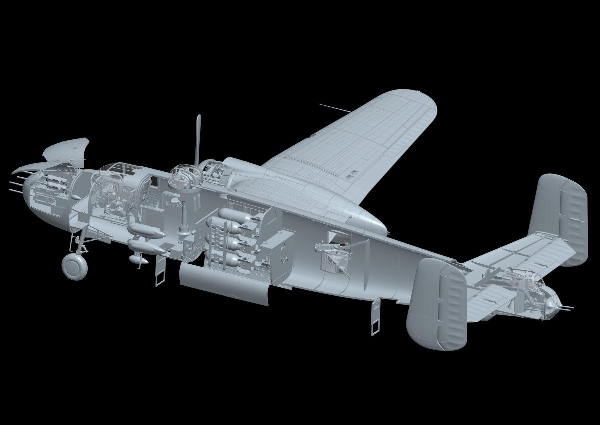 HK Models 01E036 B-25J Mitchell Strafing Babes 1/32 – imagen 4
