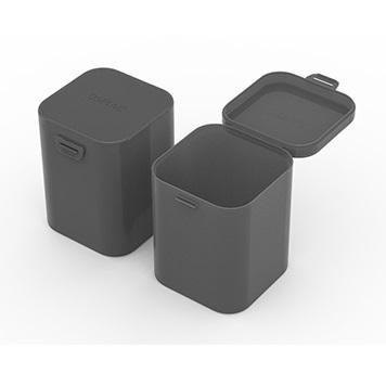 Boîte de rangement pour accessoires DSPIAE BOX-3 en plastique noir 67/67/85 mm / Conteneur à accessoires