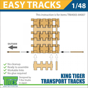 T-Rex Studio TR84005 King Tiger Transport Tracks Pattern 1 1/48 – Bild 5