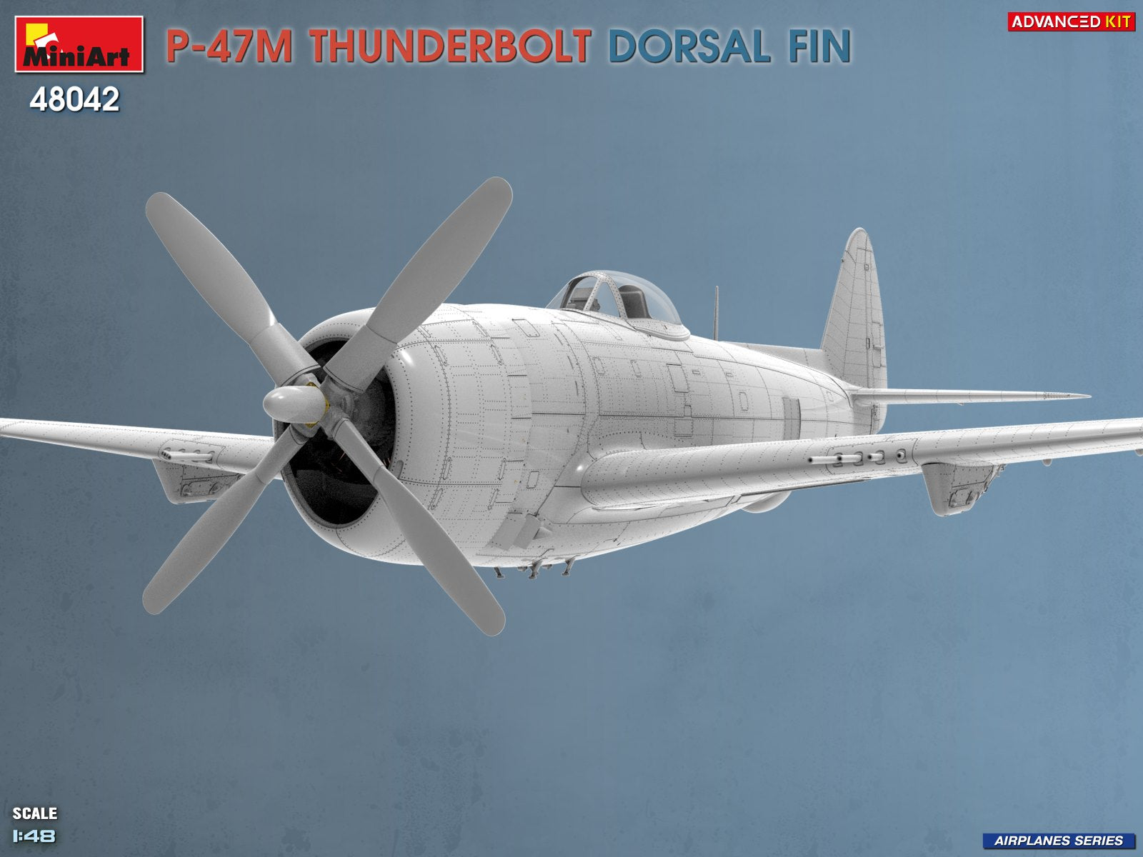 MiniArt 48042 P-47M Thunderbolt Dorsal Fin Advanced Kit 1/48 – imagen 11