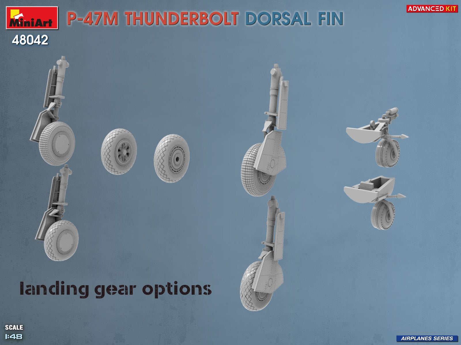 MiniArt 48042 P-47M Thunderbolt Dorsal Fin Advanced Kit 1/48 – imagen 8