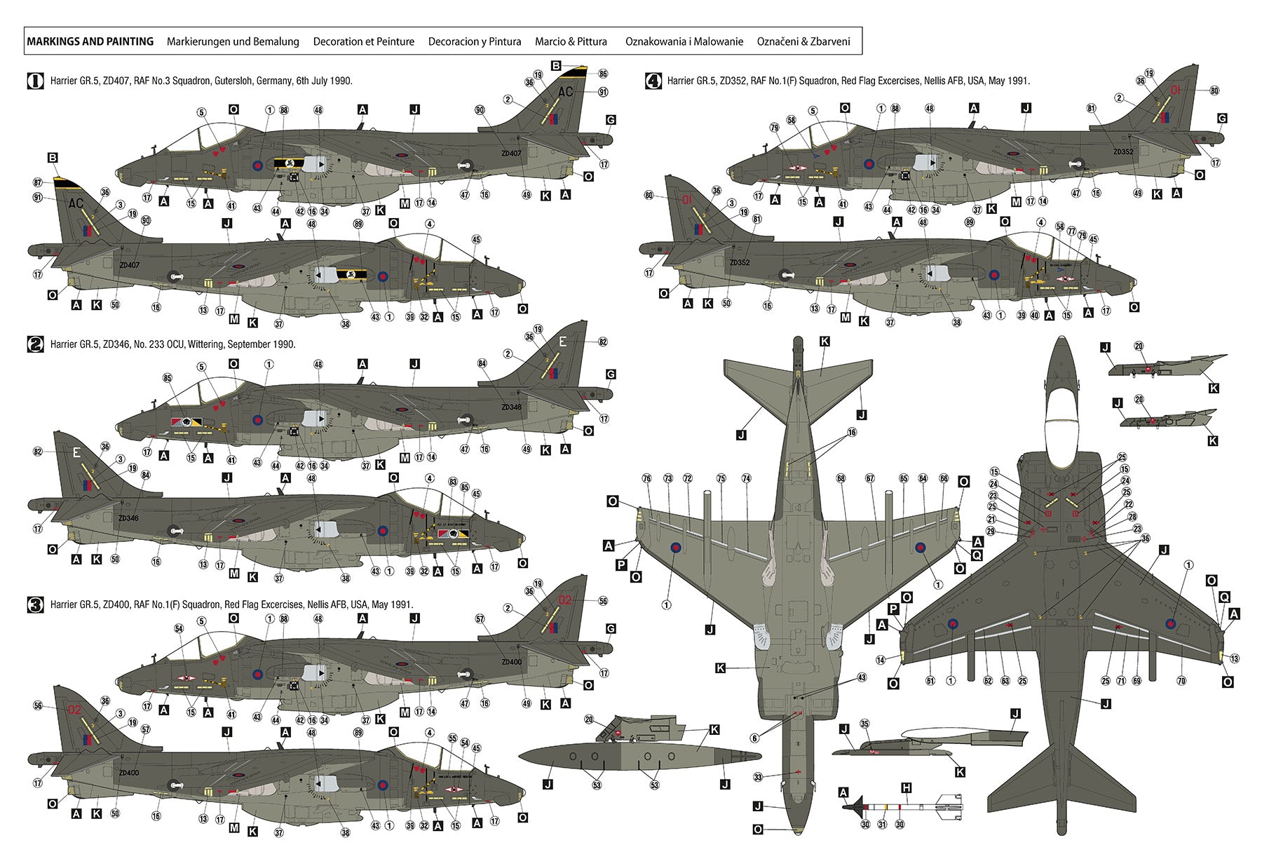 Hobby 2000 48049 Harrier GR.5 1/48 – immagine 2