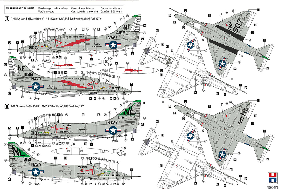 Hobby 2000 48051 Douglas A-4E/F Skyhawk 1/48 – immagine 2