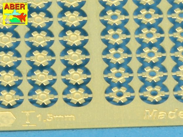 Aber R-40 Hexagonal bolts and nuts 1,5mm useful for 1/16 – Bild 3