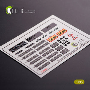 KELIK K35001 KAMAZ 4310 INTERIOR AND EXTERIOR 3D DECALS FOR ANY KIT 1/35 – Bild 2