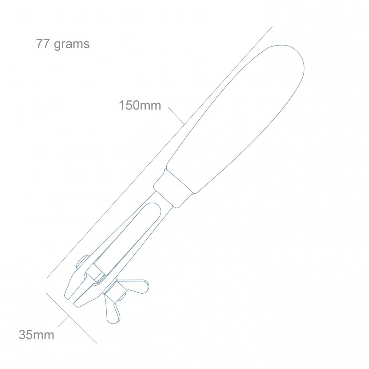 Étau à main pour écrou papillon Modelcraft PPV0004 (12,5 mm) – image 2