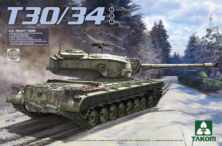 Takom 2065 T30/34 Char lourd américain 1/35