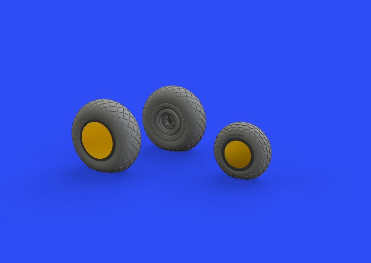 Eduard 648782 P-38J wheels TAMIYA 1/48 – immagine 2