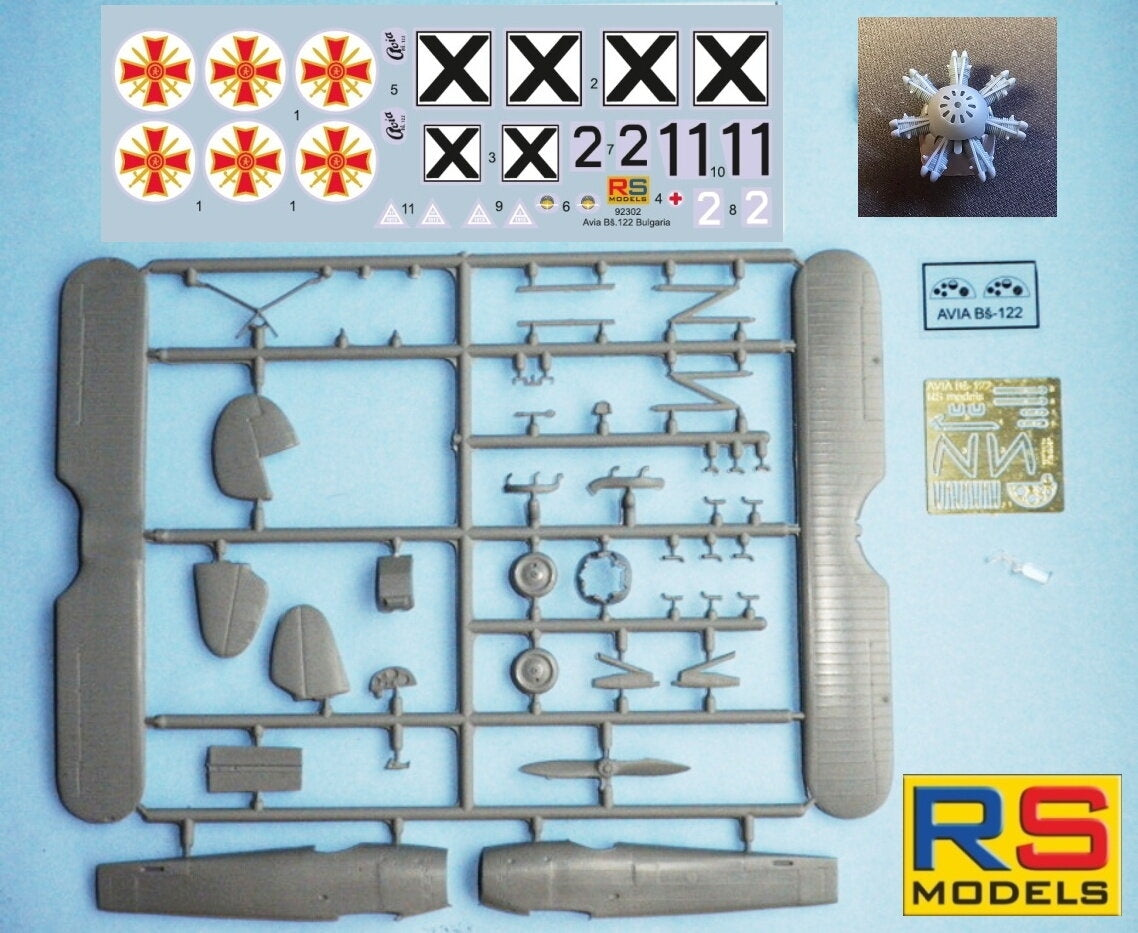 RS Models 92302 Avia Bs.122 Bulgarian Trainer from WWII 1/72 – immagine 4