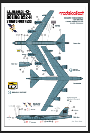 Modelcollect UA72200 B-52H US Stratofortress Bombardier stratégique 1/72 – image 22