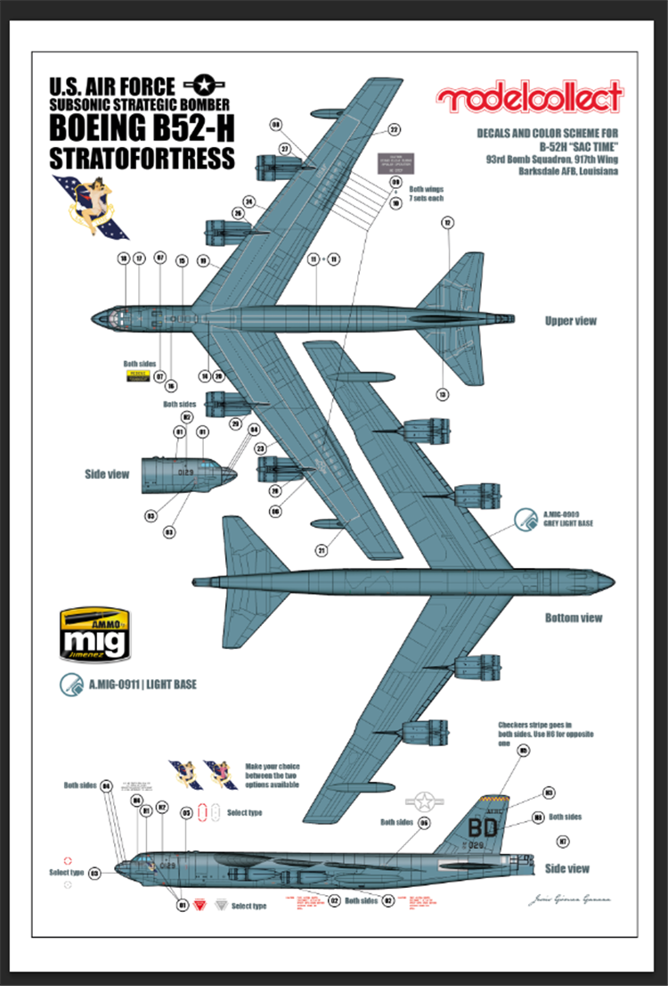 Modelcollect UA72200 B-52H US Stratofortress Bombardier stratégique 1/72 – image 22