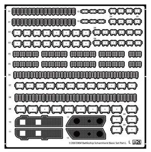 MK1 Design MD-20024 DKM Battleship SCHARNHORST DX PACK for Trumpeter 1/200 – imagen 59