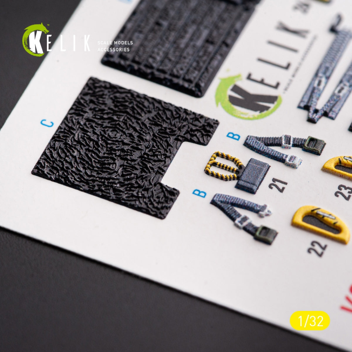 KELIK K32028 F-117A - Type 2 interior 3D decals for Trumpeter kit 1/32 – Bild 5