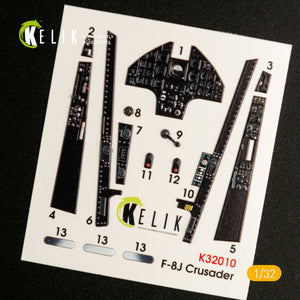 KELIK K32010 F-8J CRUSADER- INTERIOR 3D DECAL FOR TRUMPETER KIT 1/32 – zdjęcie 6