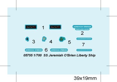 Trumpeter 05755 SS Jeremiah O Brien Liberty Ship 1/700 – zdjęcie 3