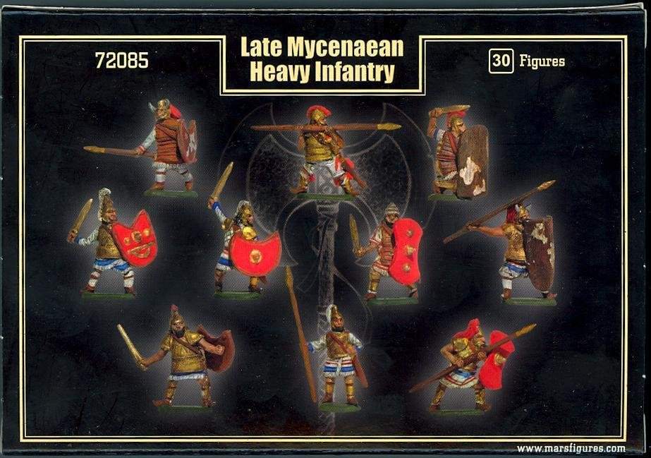 Mars 72085 LATE MYCENAEAN HEAVY INFANTRY 1250-1300 B.C. Figure Set 1/72 – zdjęcie 2