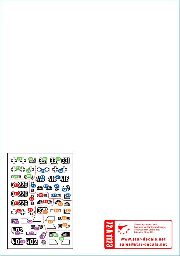 Star Decals 72-A1123 SdKfz 250 « neu » n° 2 SdKfz 250/1, SdKfz 250/3 et SdKfz 250/7 - Marquages ​​Waffen-SS 1/72 – image 2