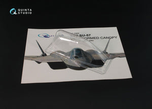 Quinta Studio QC72003 SU-57 vacuformed clear canopy 2 pcs (for 7319 Zvezda kits) 1/72 – immagine 3